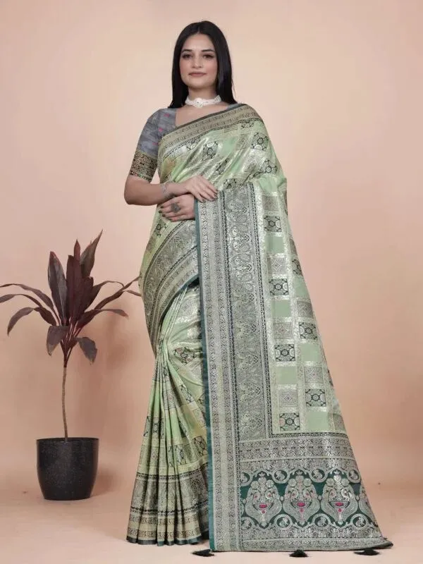 Green_Printed_Saree_for_Women