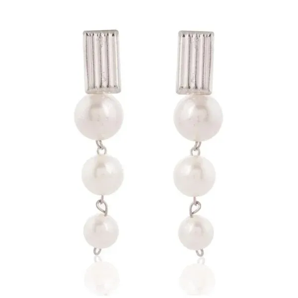 White_Pearl_Layered_Drop_Earrings_For_Women