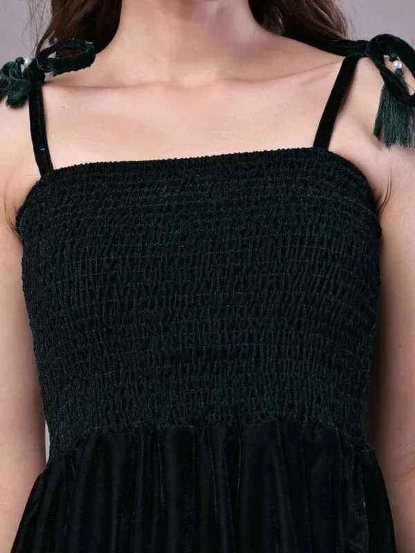 Black_Smocked_A-Line_Dress_for_Women