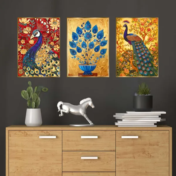 Set_Of_Three_Wall_Paintings_For_Wall_Dacoration_Golden_Framed_Wall_Paintings_For_Living_Room_Bedroom_Wall_Art_For_Home_Decoration_Office_Wall_Decor_24_18_Inch_Ch_Gd3_4