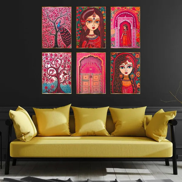 Set_Of_Six_Wall_Paintings_For_Wall_Dacoration_Golden_Framed_Wall_Paintings_For_Living_Room_Bedroom_Wall_Art_For_Home_Decoration_Office_Wall_Decor_17_13_Inch_Ch_Gd6_4