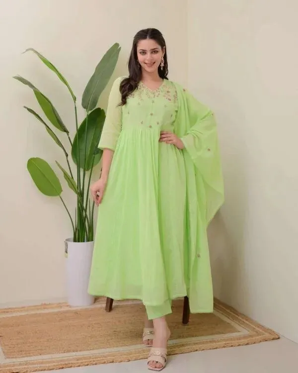 Green_Embroidered_Anarkali_Suit_Set_For_Women
