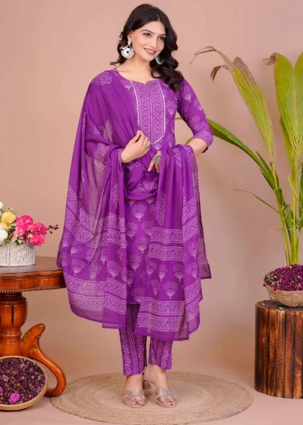 Purple_Printed_Straight_Kurta_Set_For_Women