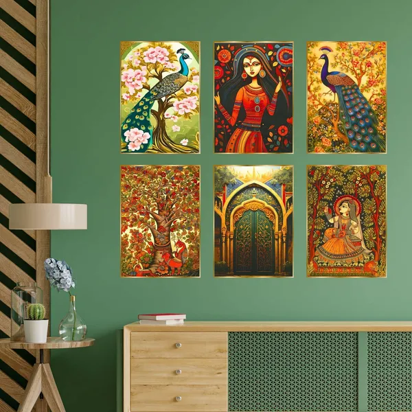 Set_Of_Six_Wall_Paintings_For_Wall_Dacoration_Golden_Framed_Wall_Paintings_For_Living_Room_Bedroom_Wall_Art_For_Home_Decoration_Office_Wall_Decor_13_10_Inch_Ch_Gd6_2