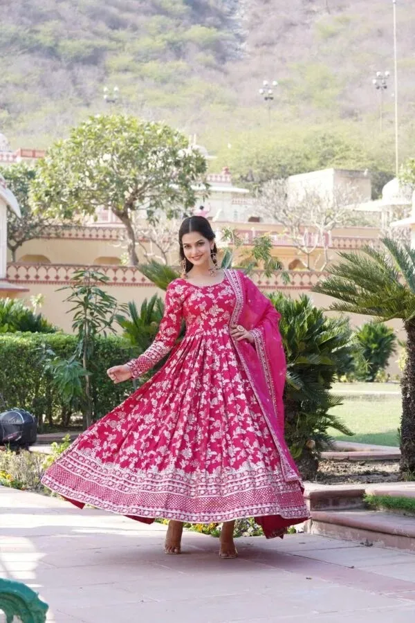 Pink_Floral_Anarkali_Suit_Set_for_Women