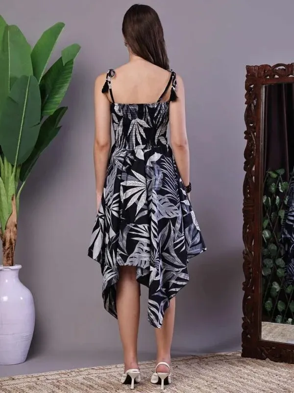 Black_Leaf_Print_Asymmetric_Dress_for_Women
