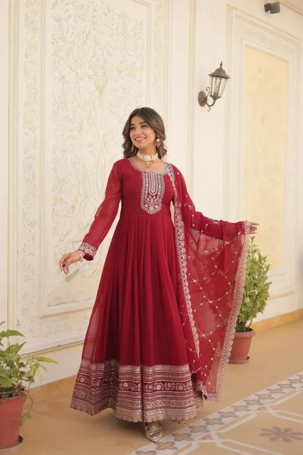 Maroon_Embroidered_Anarkali_Suit_For_Women