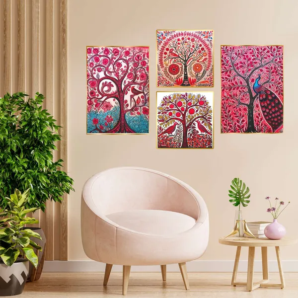 Set_Of_Four_Wall_Paintings_For_Wall_Dacoration_Golden_Framed_Wall_Paintings_For_Living_Room_Bedroom_Wall_Art_For_Home_Decoration_Office_Wall_Decor_13_10_Inch_Ch_Gd4_4
