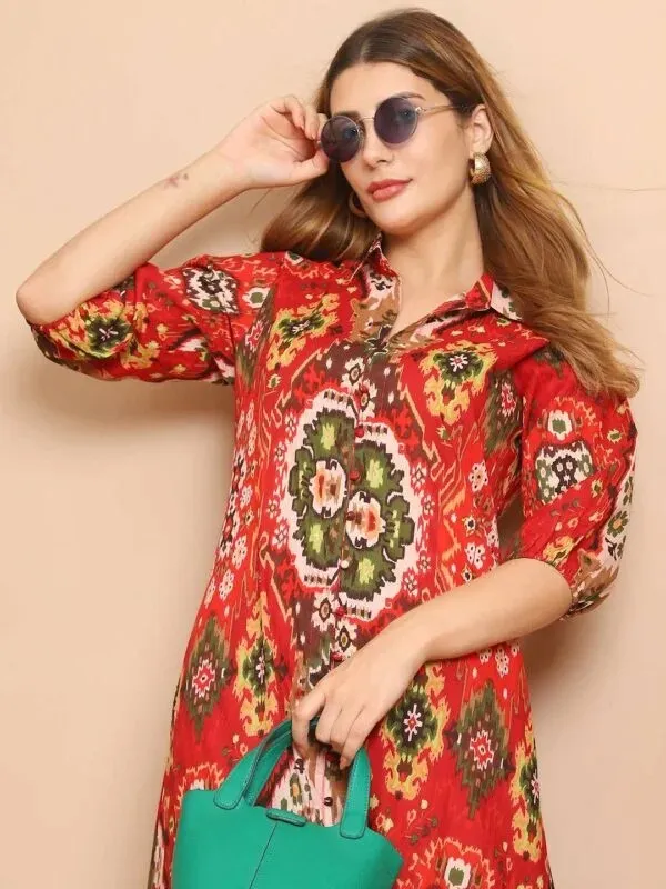 Red_Printed_Straight_Kurta_Set_for_Women