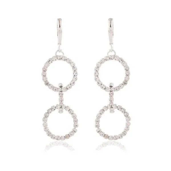 Silver_Tone_Crystal_Double_Circle_Drop_Earrings