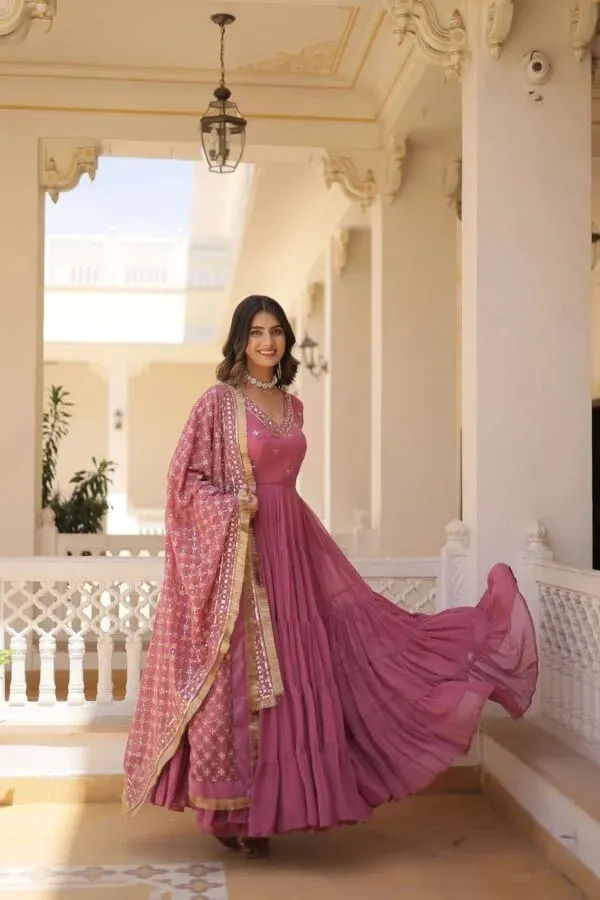 Mauve_Embroidered_Anarkali_Suit_Set_For_Women