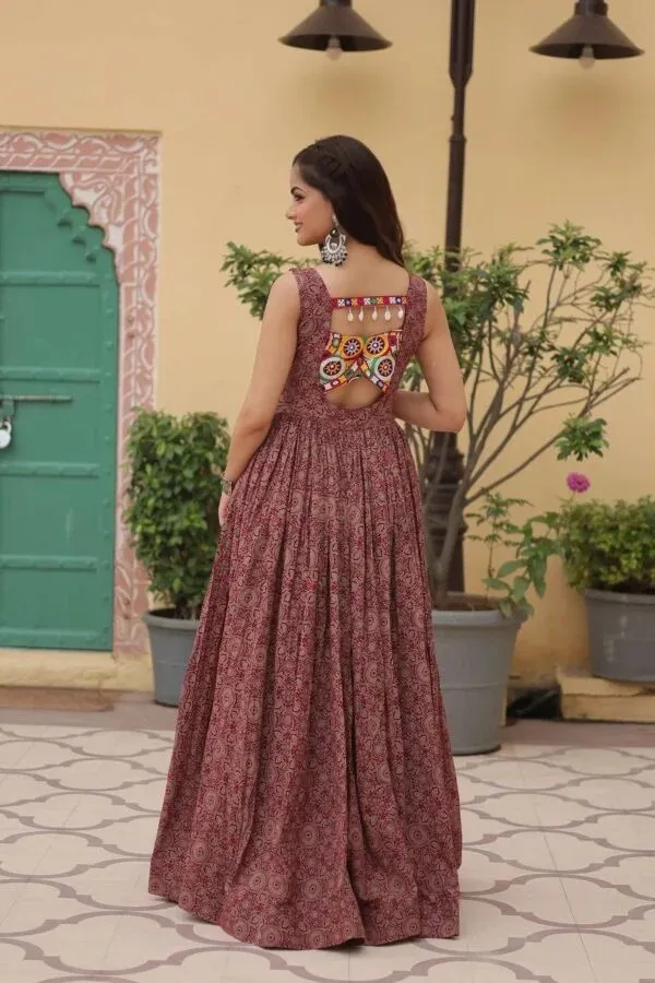 Maroon_Printed_Flared_Ethnic_Dress_for_Women