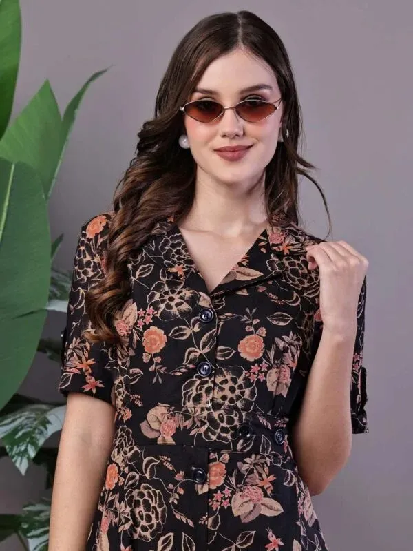 Black_Floral_Fit_And_Flare_Dress_for_Women