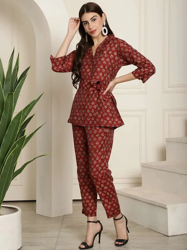 Maroon_Printed_Relaxed_Fit_Co_Ord_Set_for_Women
