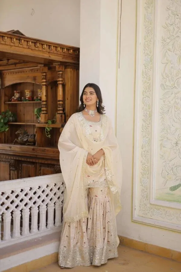Cream_Embroidered_Sharara_Suit_Set_for_Women
