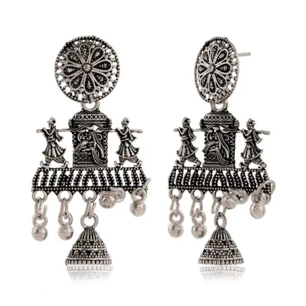 Oxidised_Silver_Temple_Jhumka_Earrings_for_Women