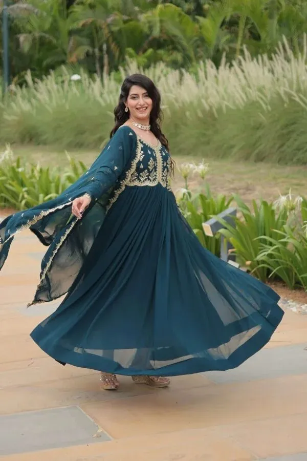 Teal_Embroidered_Anarkali_Dress_for_Women