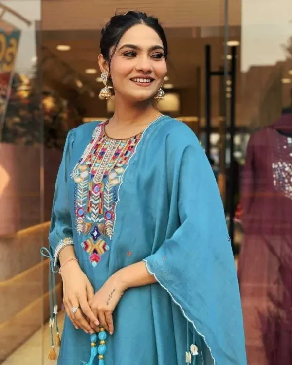 Blue_Embroidered_Straight_Kurta_Set_for_Women
