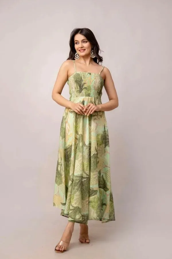 Green_Printed_Smocked_Midi_Dress_for_Women