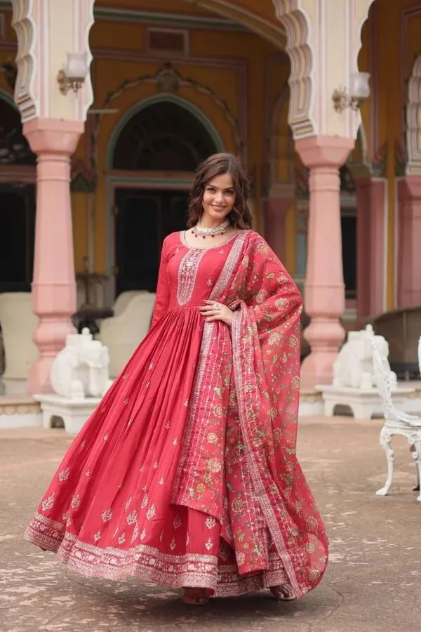 Red_Printed_Flared_Anarkali_Suit_Set_for_Women