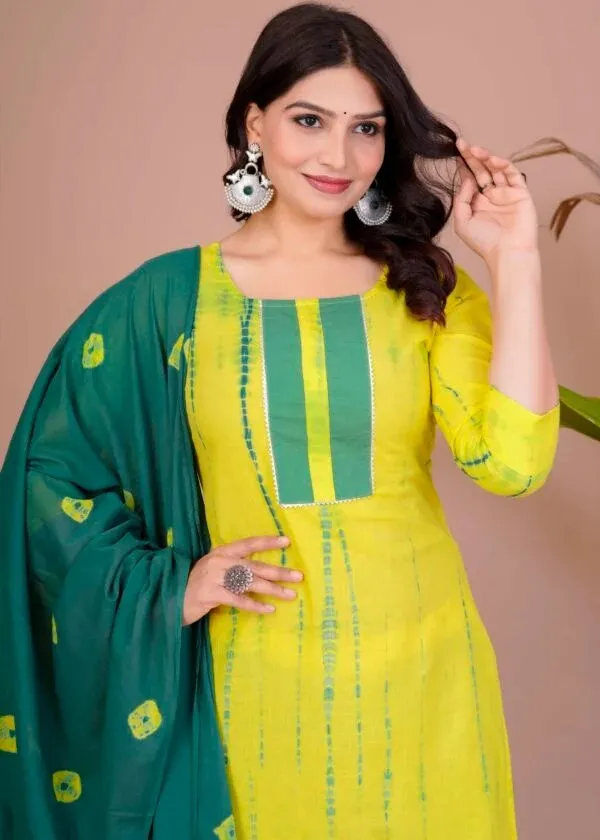 Yellow_Green_Printed_Kurta_Set_for_Women
