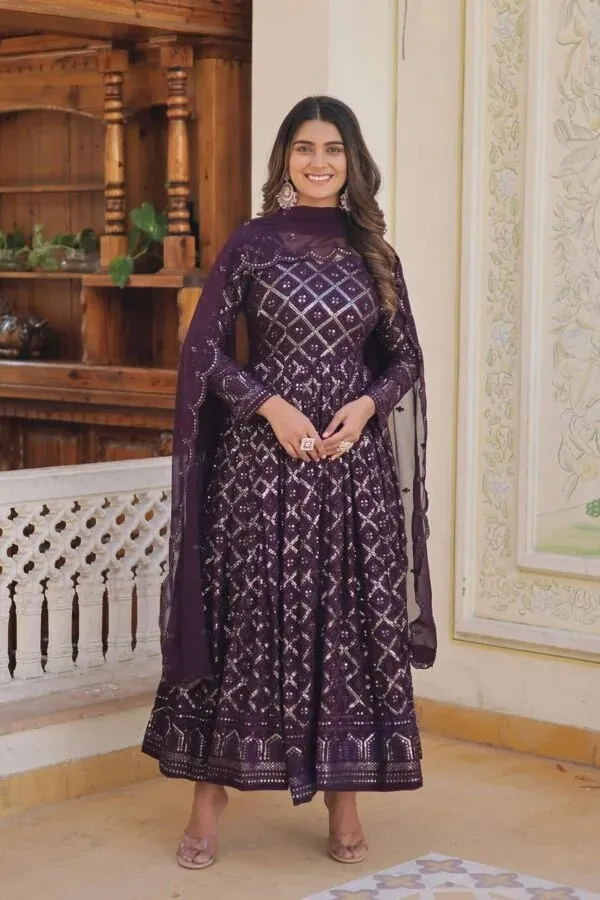Purple_Geometric_Print_Anarkali_Suit_Set_for_Women