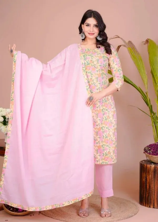 Pink_Floral_Straight_Kurta_Set_For_Women