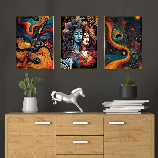 Set_Of_Three_Wall_Paintings_For_Wall_Dacoration_Golden_Framed_Wall_Paintings_For_Living_Room_Bedroom_Wall_Art_For_Home_Decoration_Office_Wall_Decor_24_18_Inch_Ch_Gd3_5