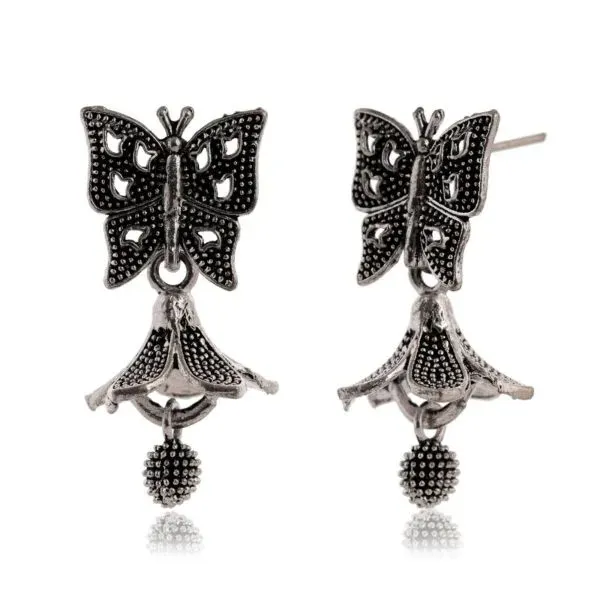 Silver-Tone_Butterfly_Drop_Earrings_for_Women