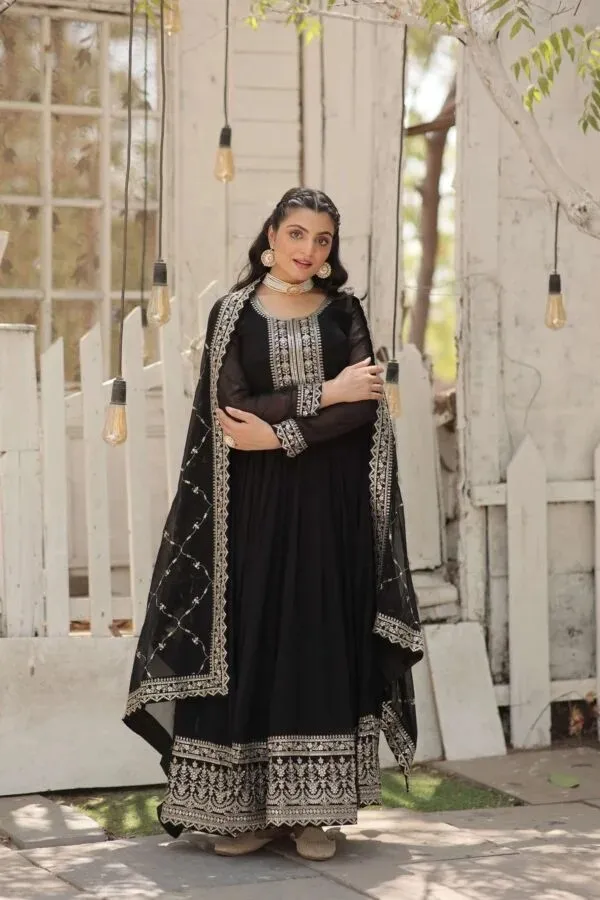 Black_Embroidered_Anarkali_Suit_Set_For_Women
