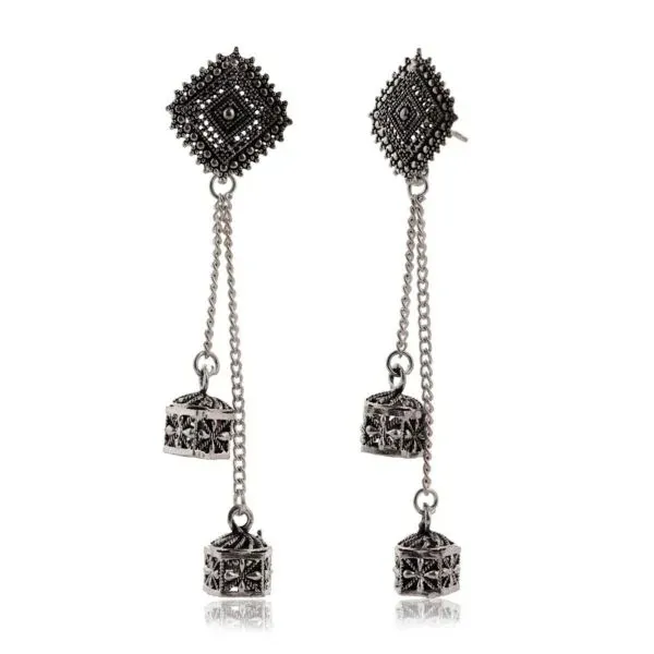 Oxidised_Silver_Geometric_Drop_Earrings_for_Women
