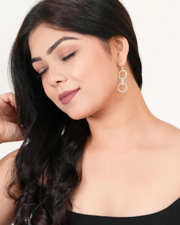 Silver_Tone_Crystal_Double_Circle_Drop_Earrings