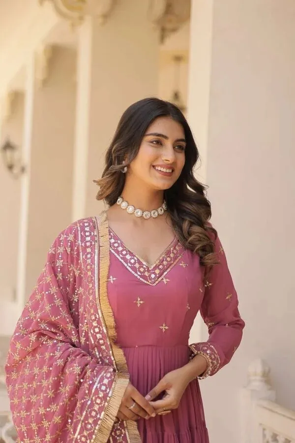 Mauve_Embroidered_Anarkali_Suit_Set_For_Women