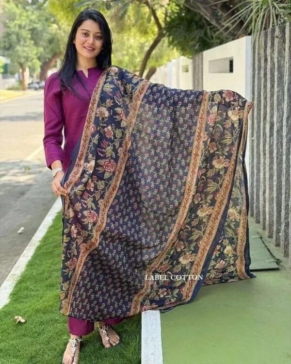 Magenta_Cotton_Straight_Kurta_Set_With_Dupatta_For_Women