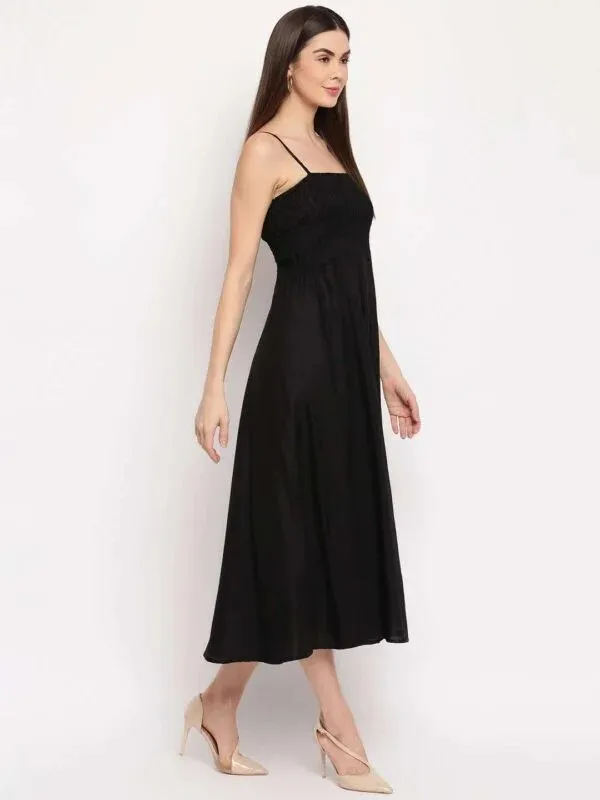 Black_Spaghetti_Strap_Fit_And_Flare_Dress_for_Women