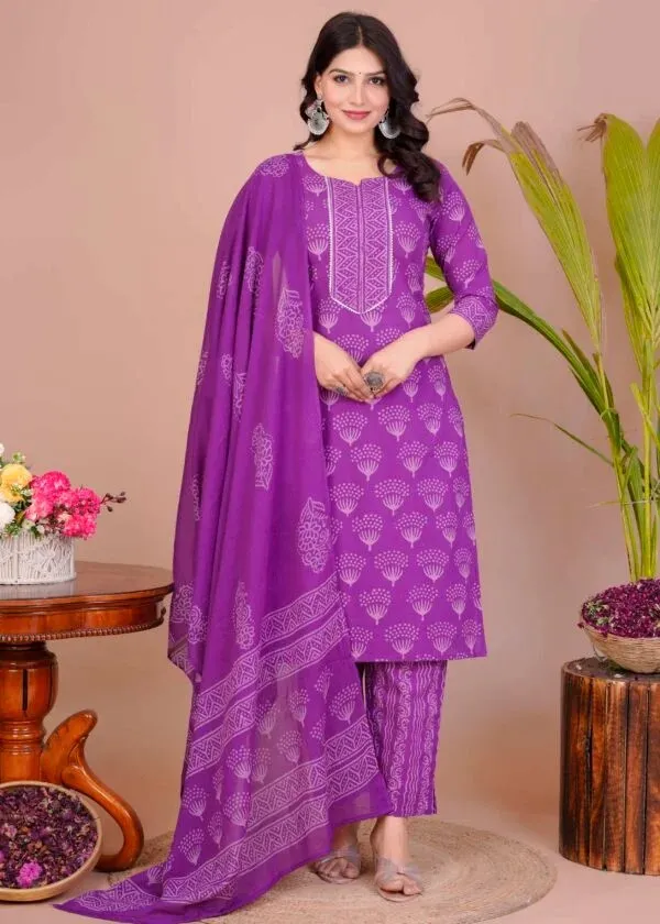 Purple_Printed_Straight_Kurta_Set_For_Women