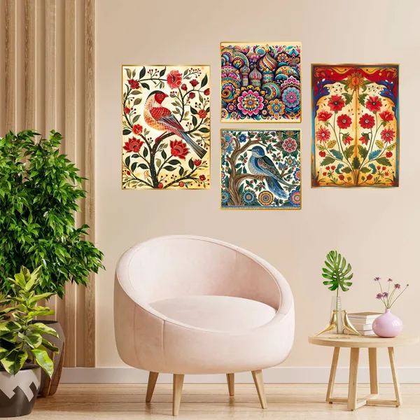Set_Of_Four_Wall_Paintings_For_Wall_Dacoration_Golden_Framed_Wall_Paintings_For_Living_Room_Bedroom_Wall_Art_For_Home_Decoration_Office_Wall_Decor_13_10_Inch_Ch_Gd4_5
