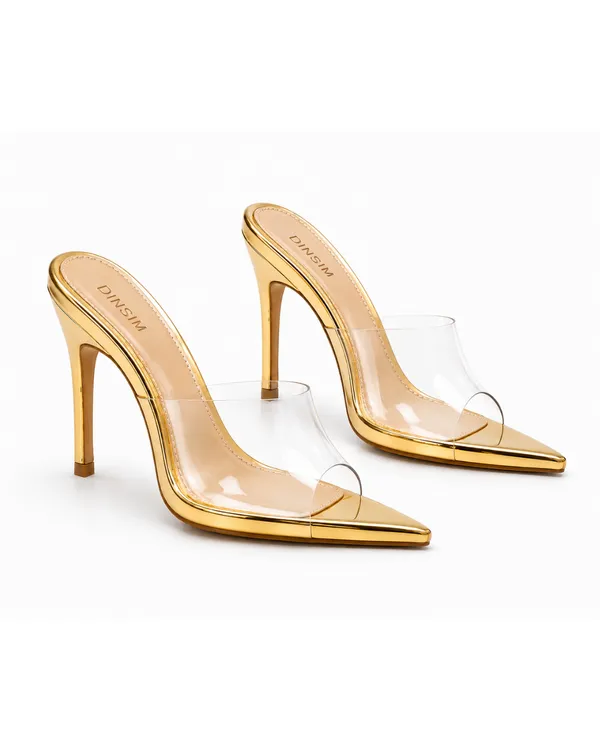 Clear_Gold_Pvc_Pointed_Toe_Stiletto_Mule_Heels_For_Women
