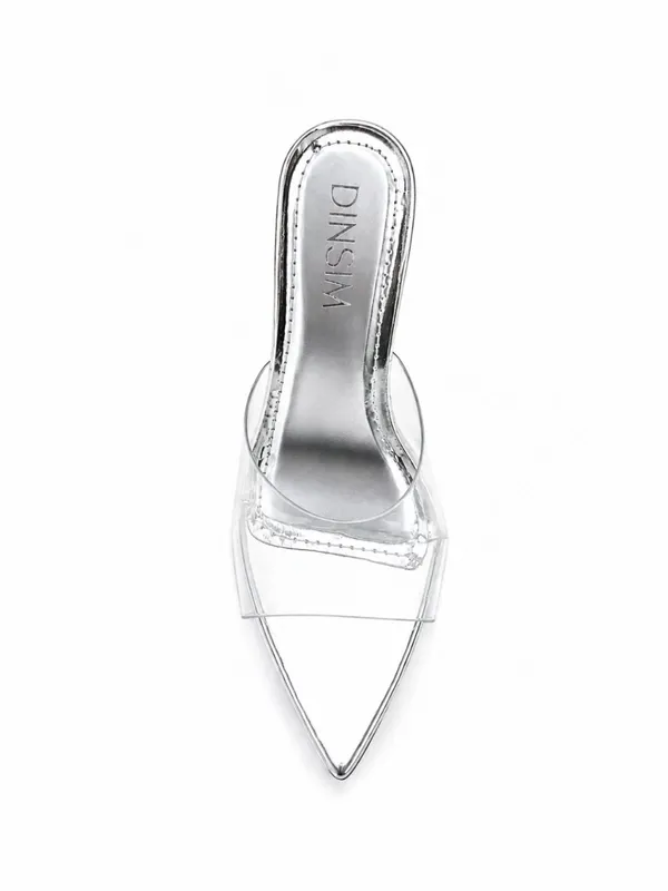 Clear_Silver_Pvc_Pointed_Toe_Metallic_Stiletto_Mule_For_Women