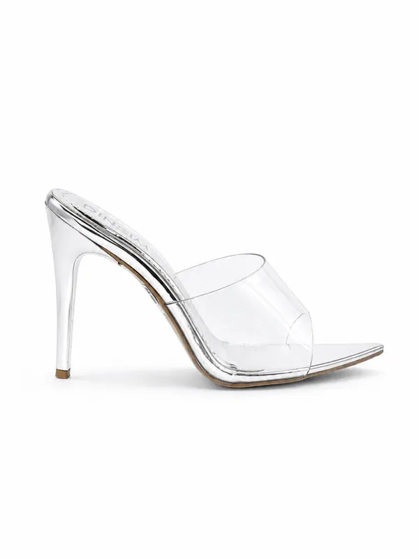 Clear_Silver_Pvc_Pointed_Toe_Metallic_Stiletto_Mule_For_Women