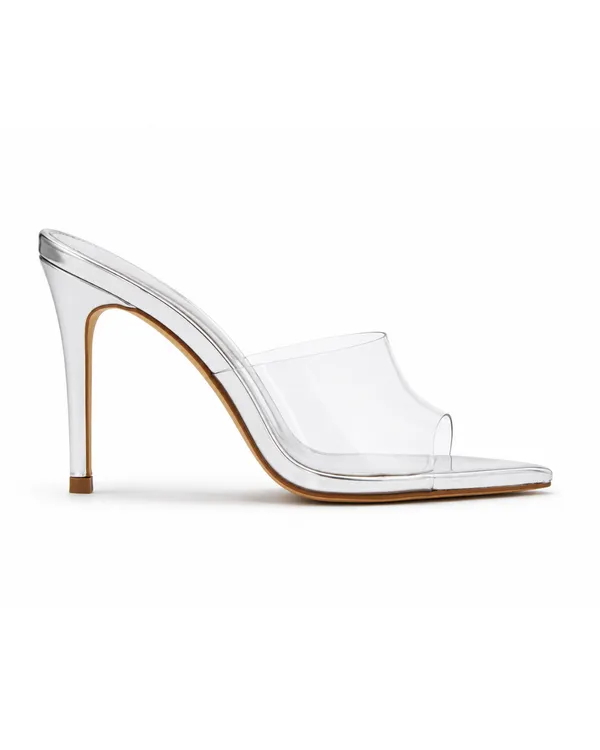 Clear_Silver_Pvc_Pointed_Toe_Metallic_Stiletto_Mule_For_Women