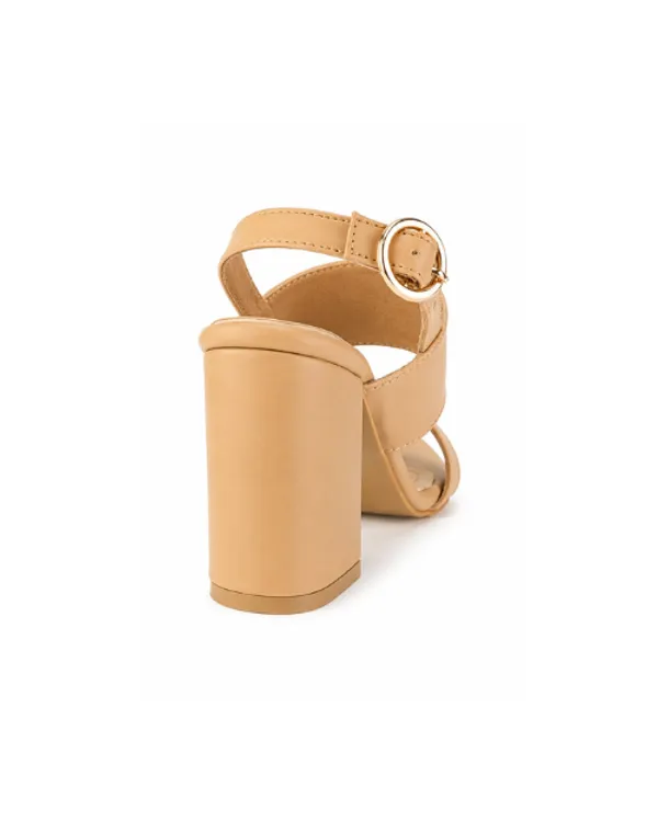 Nude_Faux_Leather_Block_Heel_Ankle_Strap_Sandal_For_Women