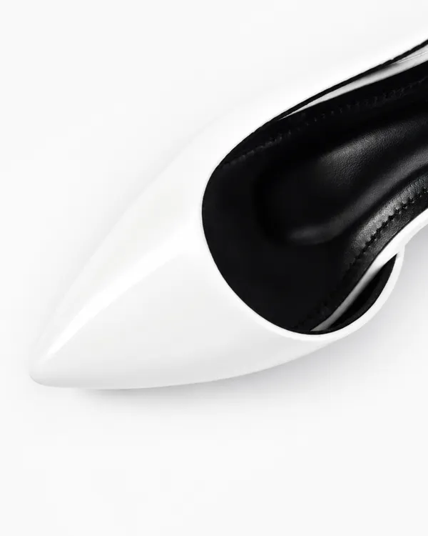 BELLY_WHITE_GLOSSY_WITH_OPEN_BACK_STRAP_DETAIL_BLOCK_HEEL