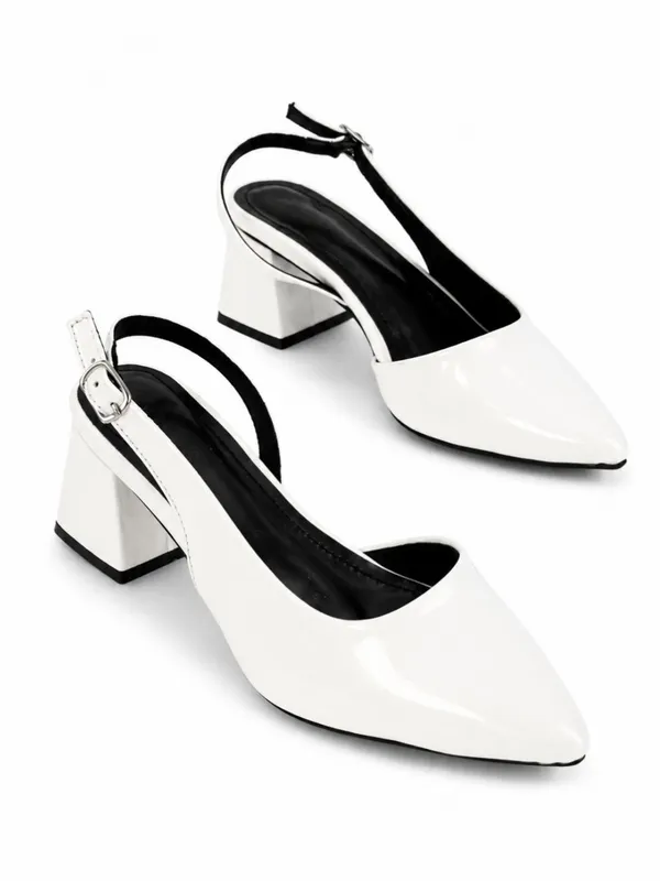 BELLY_WHITE_GLOSSY_WITH_OPEN_BACK_STRAP_DETAIL_BLOCK_HEEL