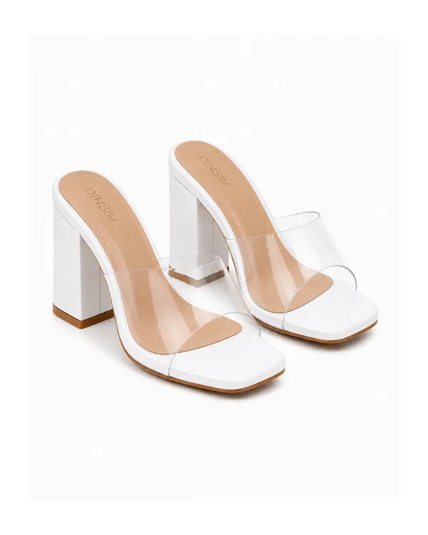 White_Pvc_Clear_Square-Toe_High_Stiletto_Slip-On_Mule_For_Women