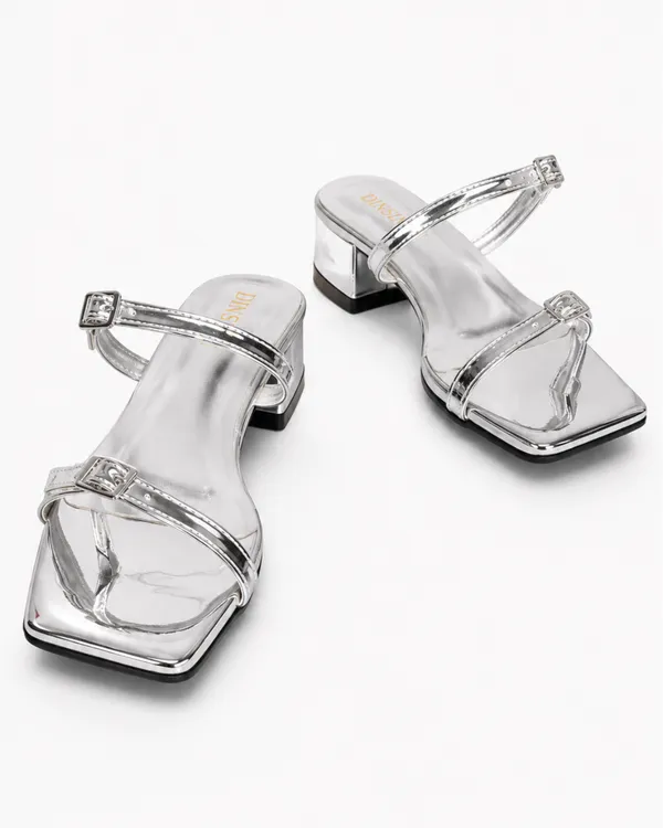 Silver_Faux_Leather_Block_Heel_Sandal_For_Women