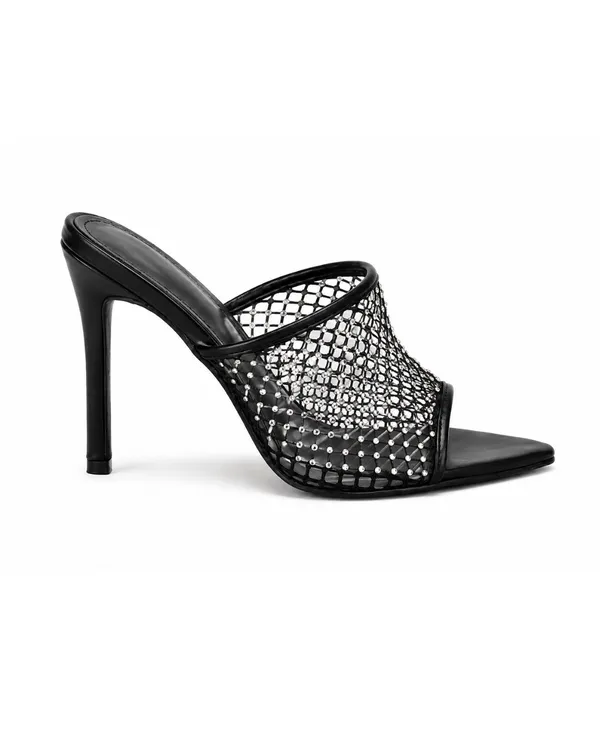 Black_Mesh_Crystal_Embellished_Stiletto_Mule_Heels_For_Women