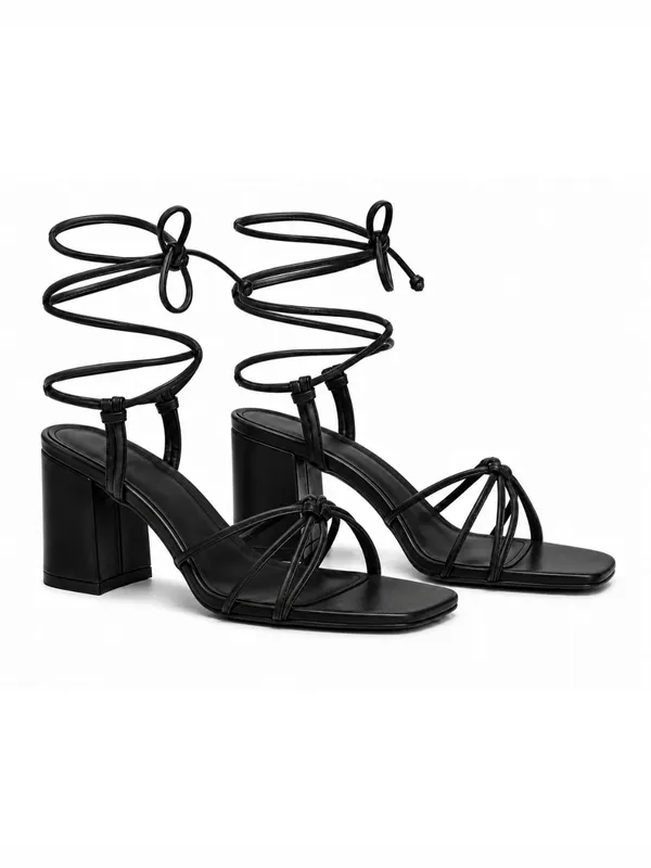 Black_Faux_Leather_Lace_Up_Platform_Block_Heel_Sandal_For_Women