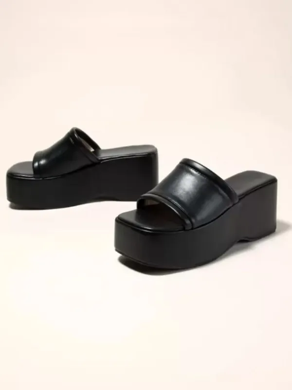 Black_Faux_Leather_Croc_Platform_Wedge_Mule_For_Women