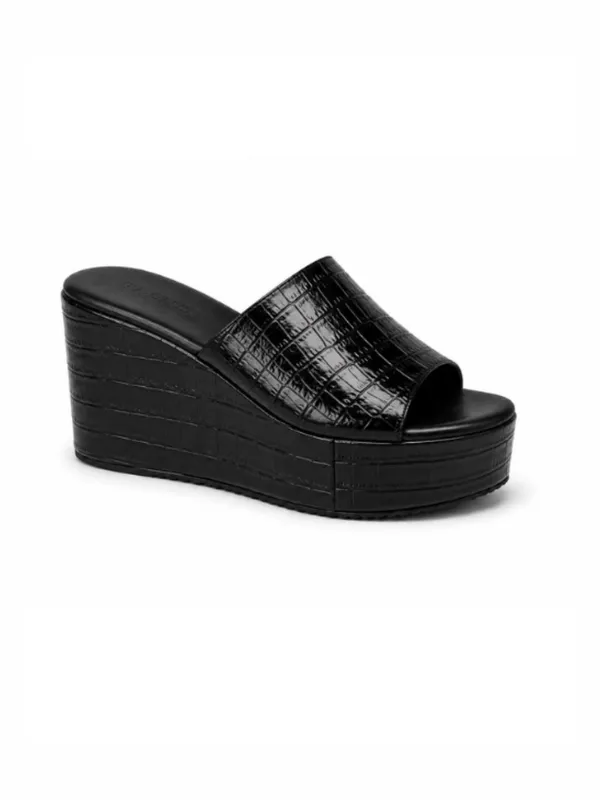 Black_Faux_Leather_Croc_High_Platform_Wedge_Slip-On_Mule_For_Women